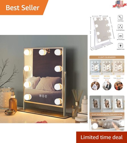 Portable lighted vanity - lighted, mirror